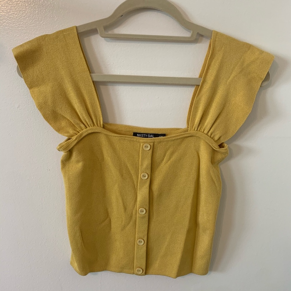 Nasty Gal Ribbed Crop Top
